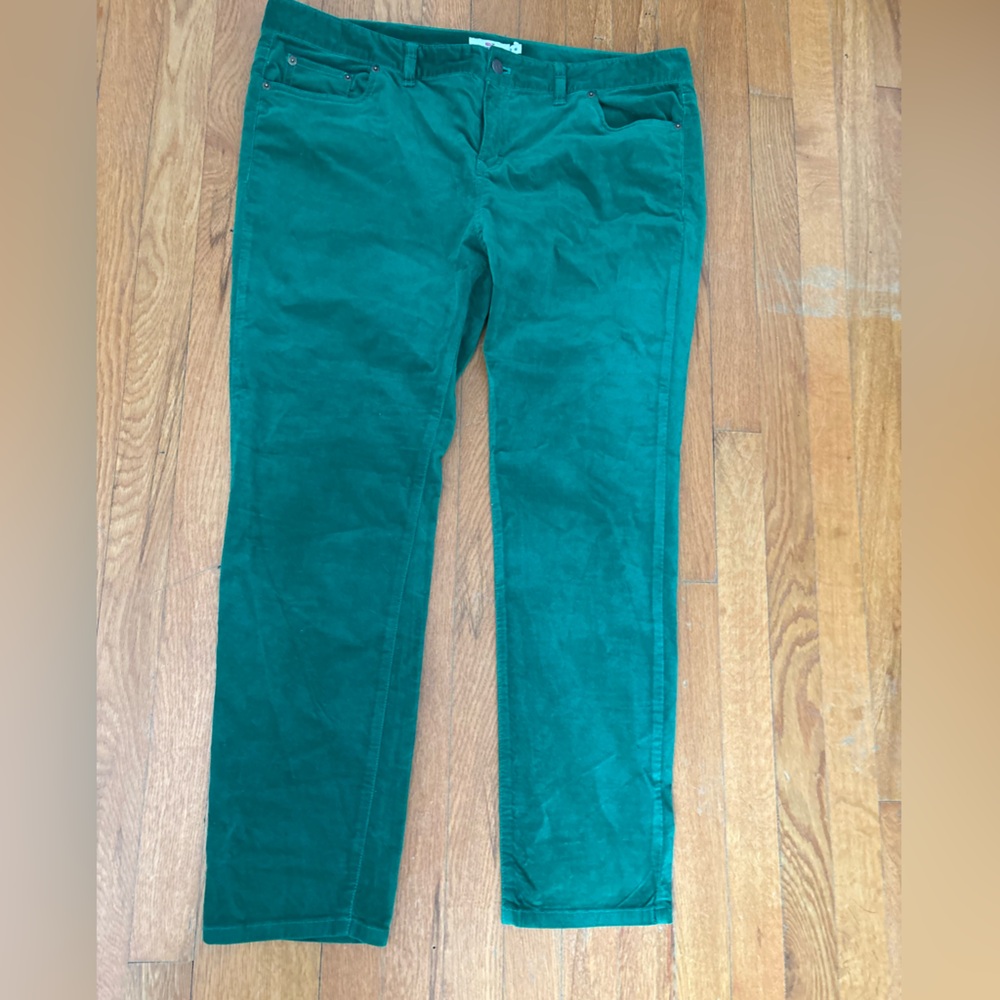 Vineyard Vines Emerald Velvet Trousers
